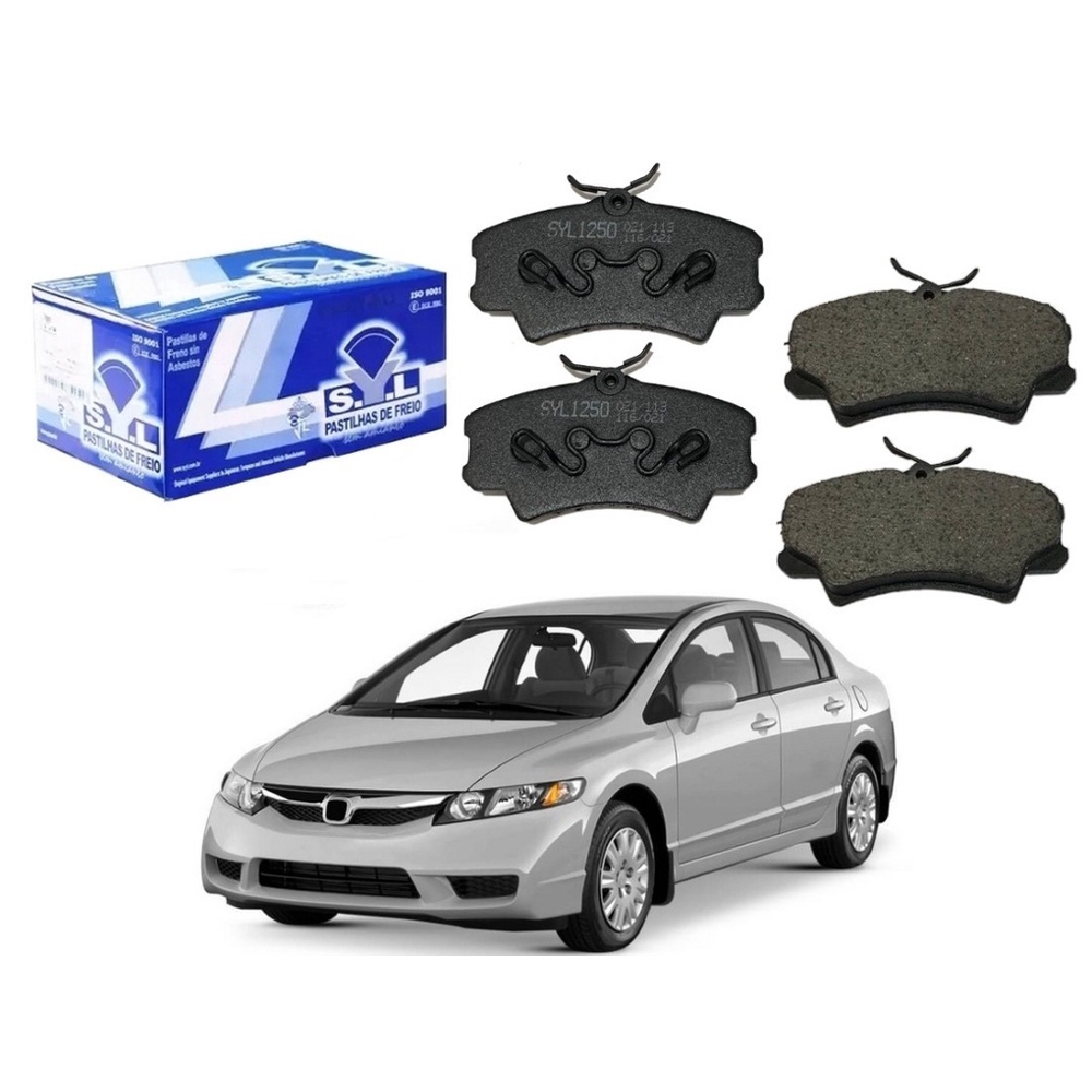 Pastilha Freio Dianteira Syl Original Honda New Civic 1 8 2007 A 2012 pastilha-freio-dianteira-syl-original-honda-new-civic-1-8-2007-a-2012