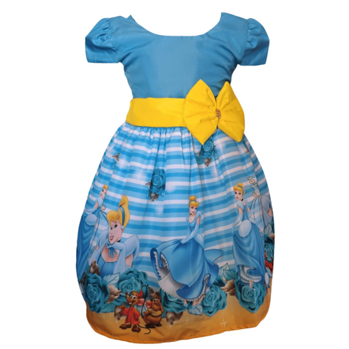 Vestido Cinderela fantasias moda infantil temáticos