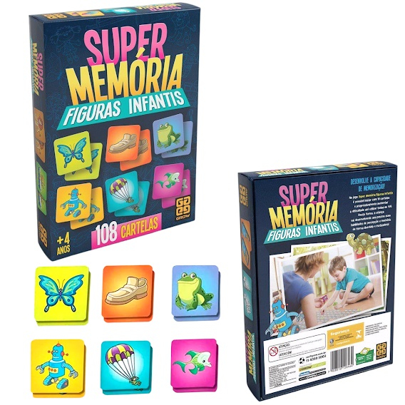 Jogo Super Memória 108 Figuras - Grow dinossauro em Promoção na