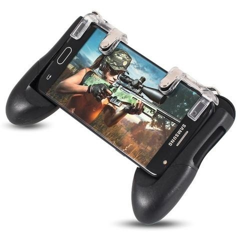 Suporte de Celular para Jogos Game Handle Manete Para Celular Gatilho FRE  FIRE PUBG L1 + R1