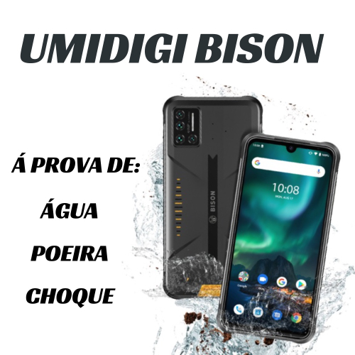 Smartphone umidigi bison 128GB TELA6.3 6GB ram 4G IP68/IP69K em Promoção na  Americanas