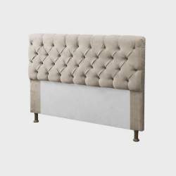 Cabeceira para Cama Box Casal 140cm Mirage c/ Capitonê Suede Bege - rr Decor Menor preço em Cabeceira para Cama Box Casal 140cm Mirage c/ Capitonê Suede Bege - rr Decor