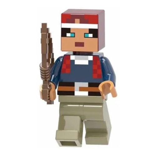 Boneco Minifigure Blocos De Montar Valorie Minecraft no Shoptime