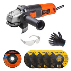 Esmerilhadeira 4.1/2 G720 820W 110V + Kit - Black + Decker é boa?