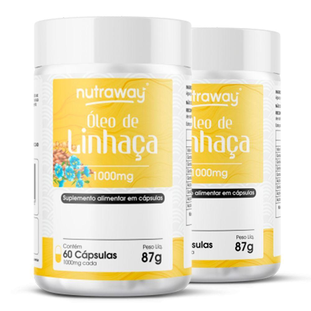 Kit 2 Óleo De Linhaça Nutraway 1000Mg 60 Cápsulas No Shoptime