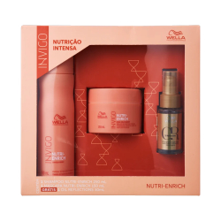 Kit Wella Nutri Enrich - Shampoo 250ml, Máscara 150ml e Óleo Oil Reflections 30ml Menor preço em Kit Wella Nutri Enrich - Shampoo 250ml, Máscara 150ml e Óleo Oil Reflections 30ml