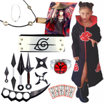 Manto Akatsuki Cosplay + Bandana Naruto Aldeia Folha Coleção em Promoção na  Americanas