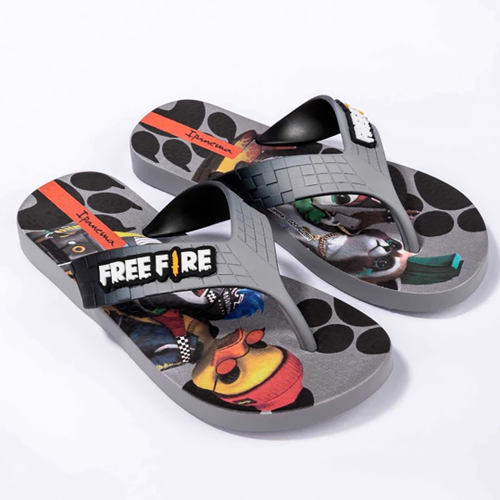 Chinelo Infantil Grendene Ipanema Free Fire Missões Masculino