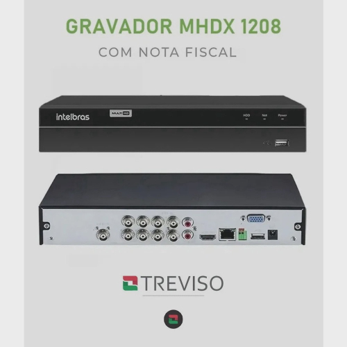 Dvr Stand Alone mhdx 1208 Multi HD 8 Canais Intelbras em Promoção na