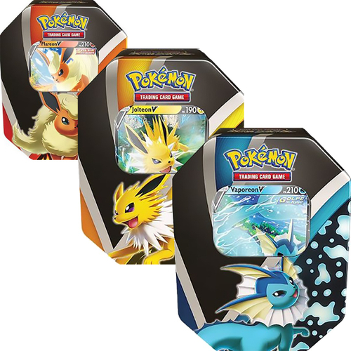 Linha Pokémon Latas Evoluçao Eevee Flareon - Copag