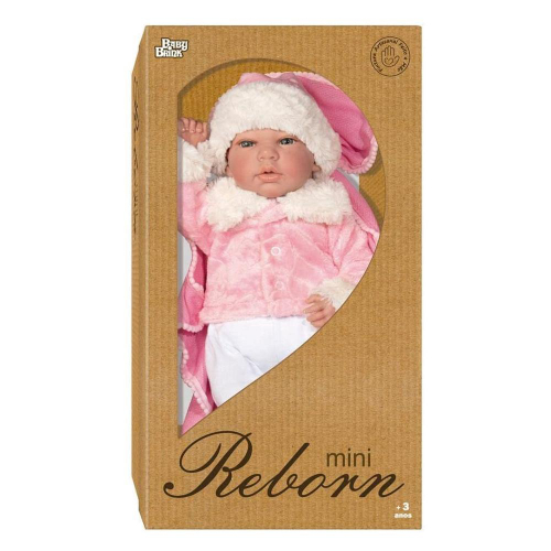 Boneca Bebê Reborn - Menina - Rosa - 39 cm - Brink Model -  superlegalbrinquedos