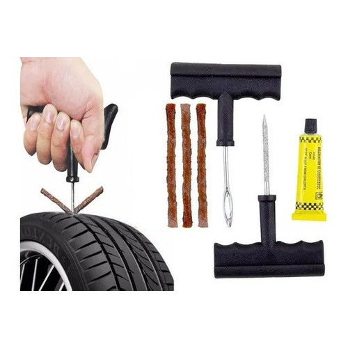 Kit Remendo Reparo De Pneu Carro Bicicleta Moto No Shoptime