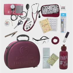 Kit Enfermagem Maleta Completa Estagio Super Luxo - Vinho Enfermagem Premium Menor preço em Kit Enfermagem Maleta Completa Estagio Super Luxo - Vinho Enfermagem Premium