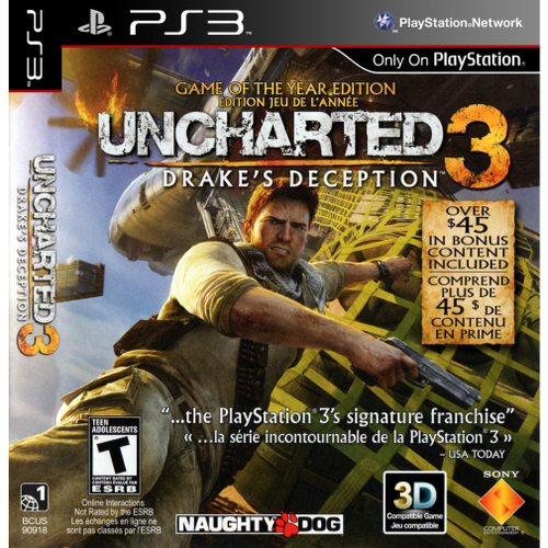 Uncharted 3: Drake's Deception - Ps3 - SONY - Jogos de Aventura - Magazine  Luiza