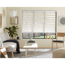 Persiana Double Vision Bege 100 X 220M Com Bandô Topflex Menor preço em Persiana Double Vision Bege 100 X 220M Com Bandô Topflex