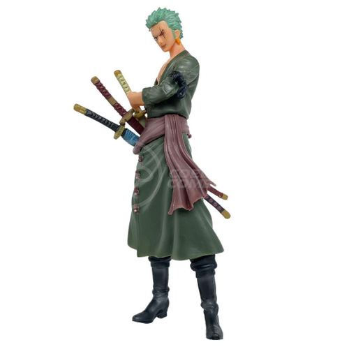 Boneco Zoro de uma peça, presente de anime ideal - branco