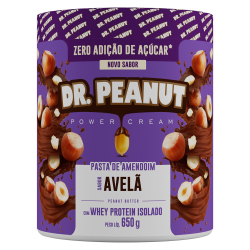 Pasta de Amendoim Com Whey Protein 650g - Dr. Peanut - Avelã é boa?