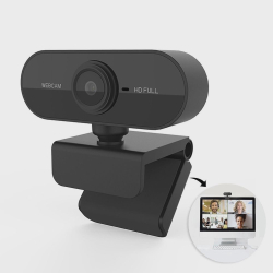 Webcam camera USB full HD 1080P com microfone visão 360° é boa?