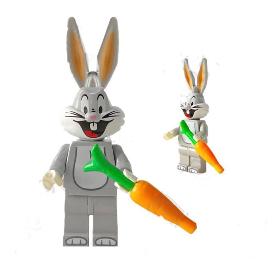 Boneco Blocos De Montar Looney Tunes Bugs Bunny Perna Longa No Shoptime