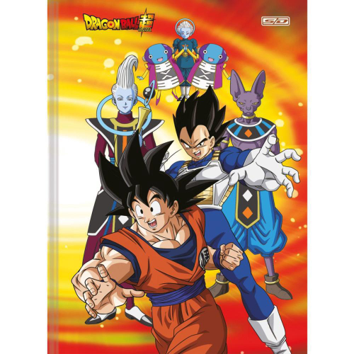 Caderno Espiral Cartografia e Desenho Capa Dura 60 Fls Dragon Ball