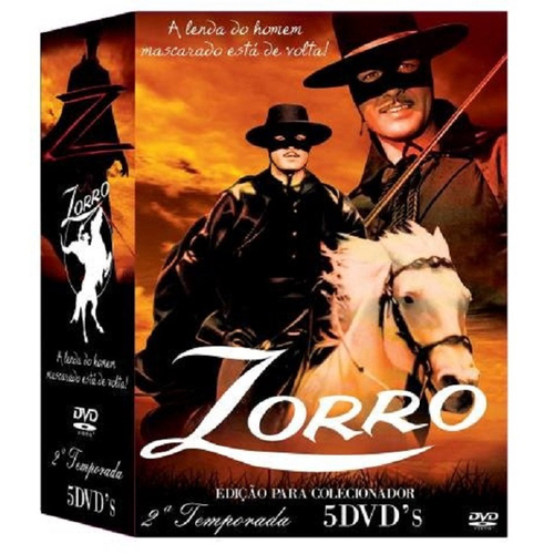 Box Dvd: Zorro 1ª E 2ª Temporada Completo - Original Lacrado