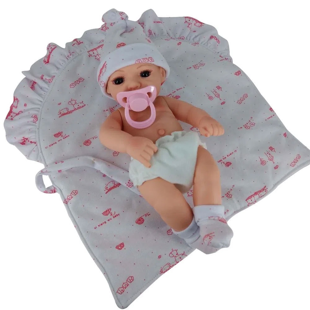 BONECA BEBE REBORN LAURA BABY IARA - Shiny Toys