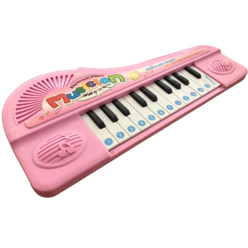 Brinquedo Pianinho Musical Educativos Piano Infantil com Som e Luzes e Alça  para Segurar Rosa em Promoção na Americanas