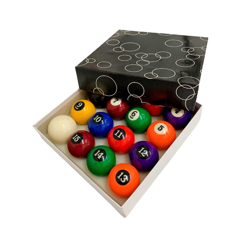 Jogo de Bolas Snooker Profissional Importado Para Sinuca Bilhar 50mm