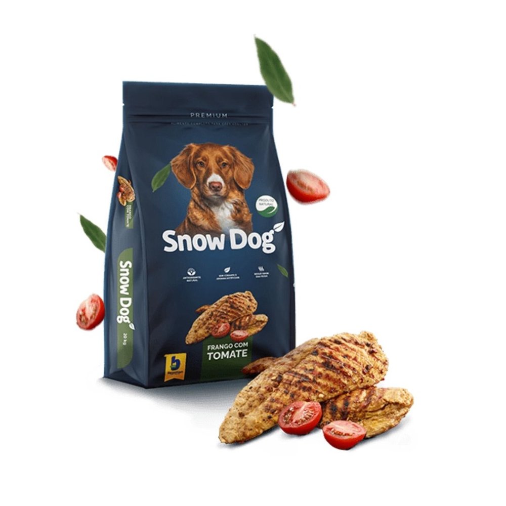 Ração Para Cachorro Snow Dog Cães Adulto Frango com Tomate 20Kg em