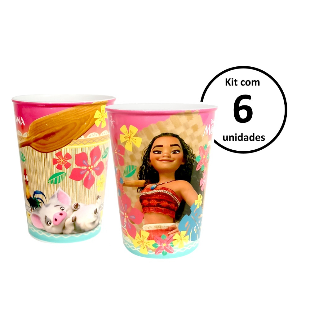 Kit 10 Copos De Doces Lembrancinhas P/ Festa Infantil Moana