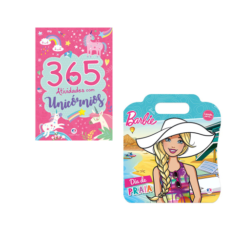 Livro 365 Atividades e Desenhos Para Colorir Barbie