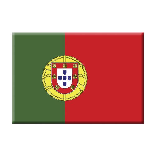 Cartão Mapa e bandeira de Portugal