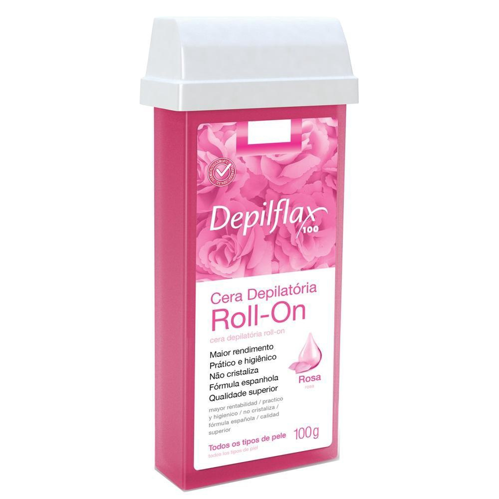 Cera Refil Roll On Depilação Depilflax Rosa 100G Submarino