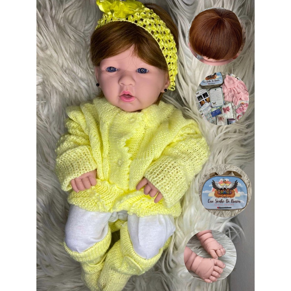 Bebê Reborn Realista Barato Com Acessórios e Mochilinha - ShopJJ -  Brinquedos, Bebe Reborn e Utilidades