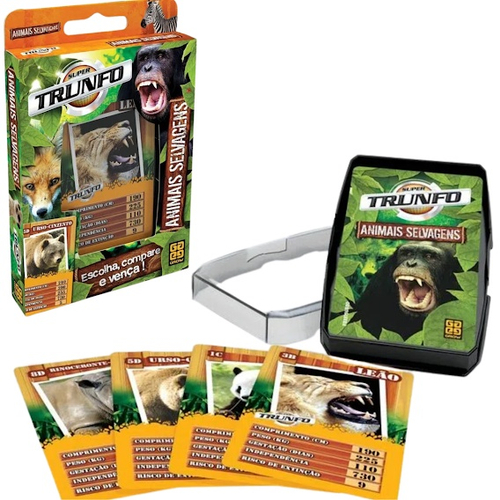 Jogo De Cartas Super Trunfo 32 Cartas Grow Original Temático