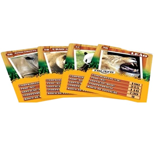 Jogo De Cartas Super Trunfo 32 Cartas Grow Original Temático