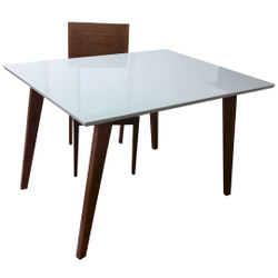 Base Cristal Madeira Para Mesa Jantar Tampo De Mdf Até 1,4 M Menor preço em Base Cristal Madeira Para Mesa Jantar Tampo De Mdf Até 1,4 M