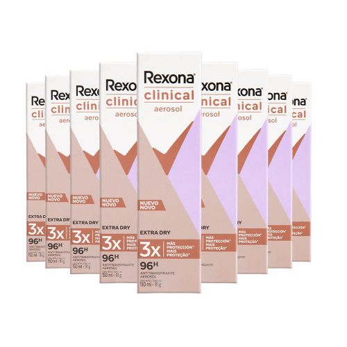 Desodorante Antitranspirante aerosol Rexona Clinical Extra Dry 96h