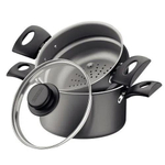 Cuscuzeira Cozi Tramontina Turim 16Cm Chumbo 1,8L