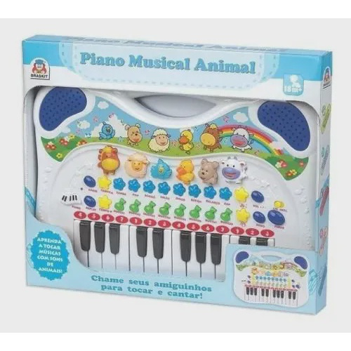 Piano Teclado Infantil Som De Animais Musical Fazendinha em Promoção na  Americanas