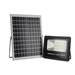 Refletor Holofote Ultra Led Solar 200W 6000K + Placa Solar é boa?