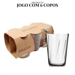 Jogo Copos Água Suco Multiuso Vidro 255ml 12 Pcs