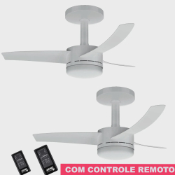Kit Ventilador de Teto Arno com controle remoto Ultimate vx 10 3 pás Arno 127v Branco Menor preço em Kit Ventilador de Teto Arno com controle remoto Ultimate vx 10 3 pás Arno 127v Branco