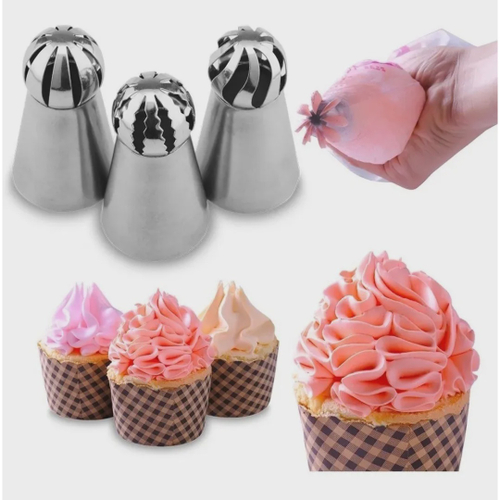 Bicos De Confeitar Jogo Bico Inox Kit 25 Peças Bolos Cupcake no Shoptime