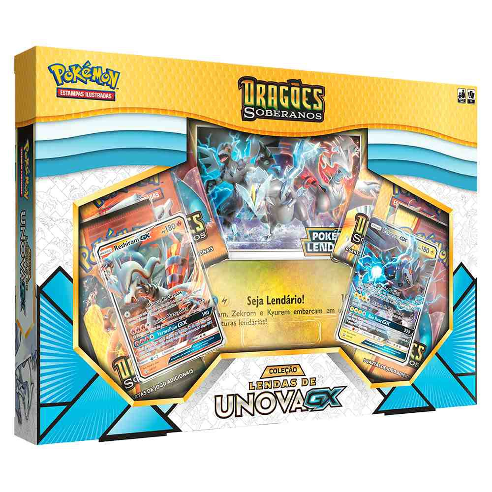 Box Pokémon Lendas de Unova Dragões Soberanos em Promoção na Americanas