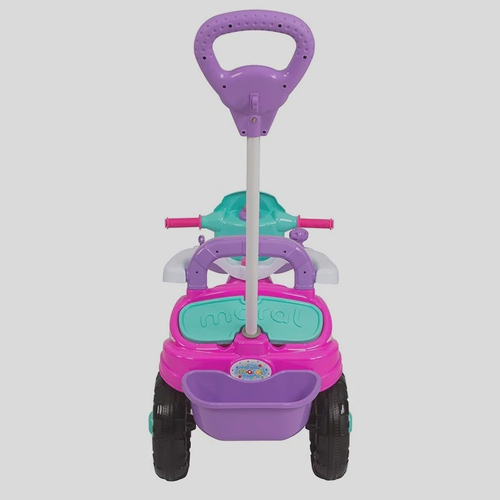 Triciclo Infantil Baby City Menina com Empurrador