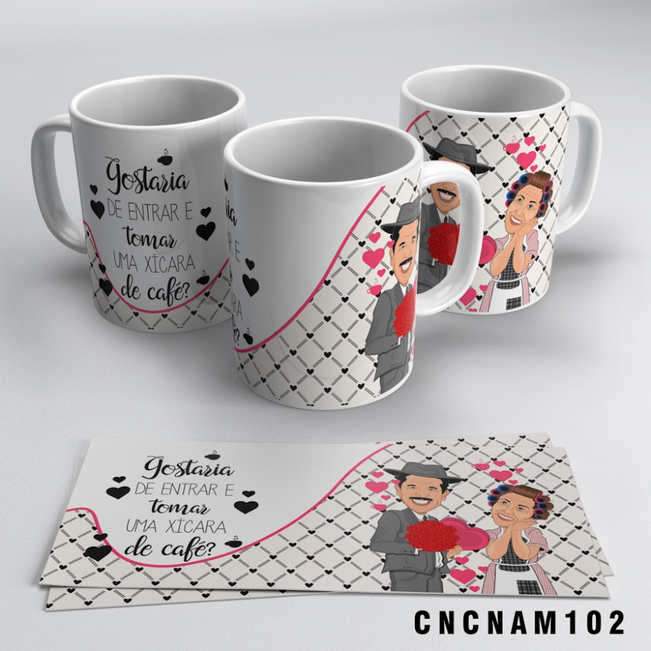 Caneca Namorados Chaves Professor Girafales Dona Florinda | Submarino