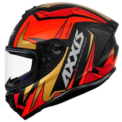 Capacete Axxis Draken Vector Preto Vermelho Dourado Menor preço em Capacete Axxis Draken Vector Preto Vermelho Dourado