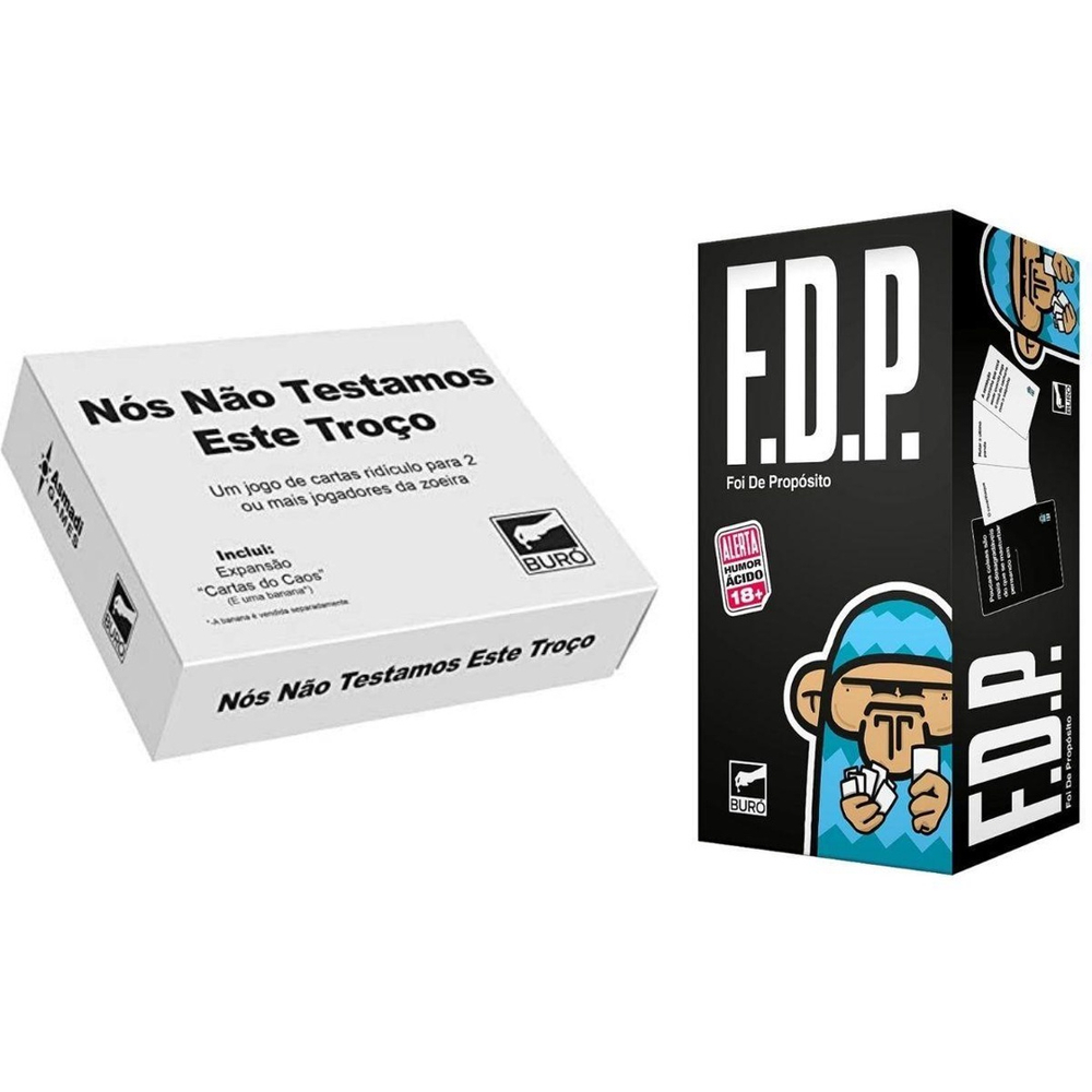 Jogo Fdp Foi De Propósito + Expansão 2 3 4 Todos Cartas Kit