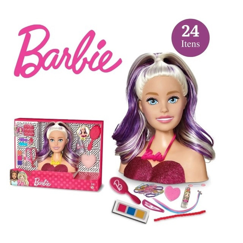 Pupee Barbie Styling Head Faces, Rosa, Busto, 14 peças